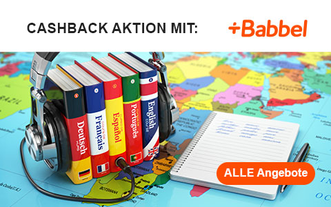 Nutze die Cashback Aktionen von Babbel, um zu sparen!