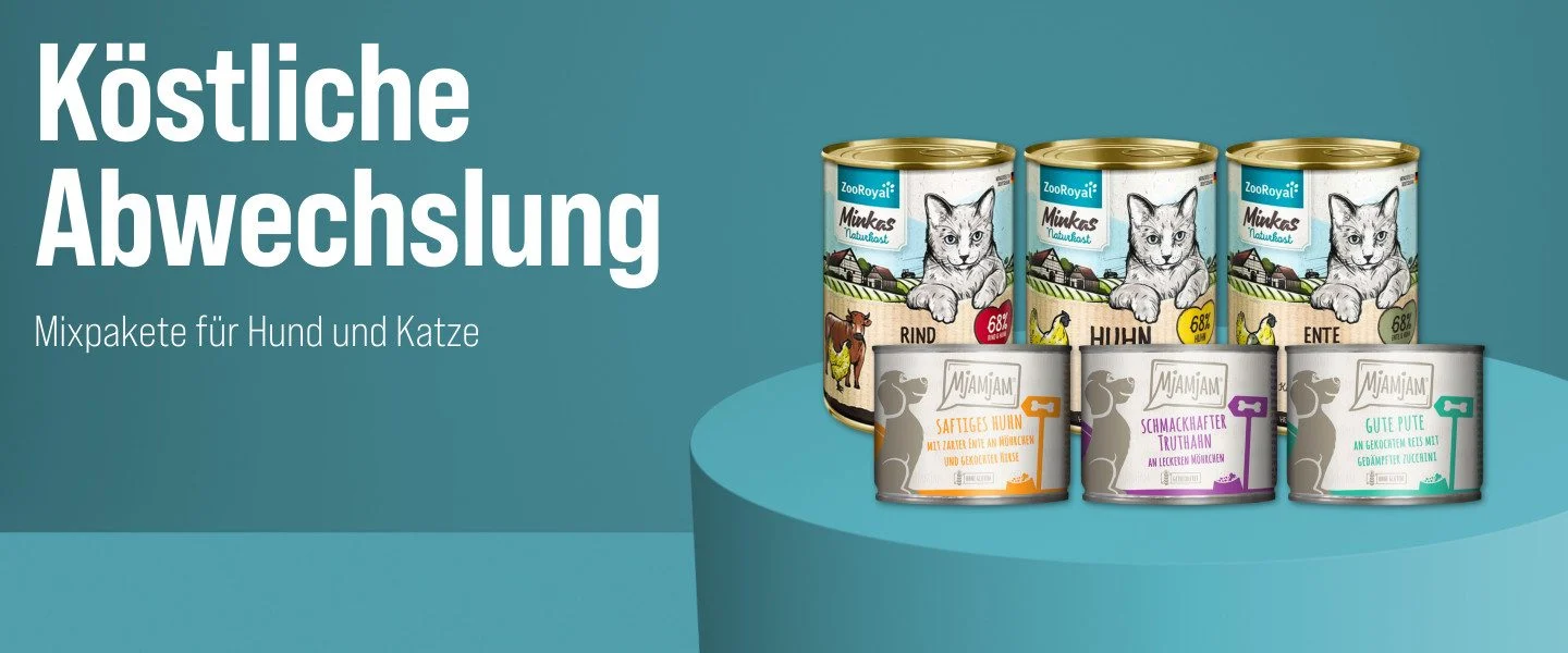 Nutzen Sie Rabatt bei der Bestellung von Tiernahrung bei ZooRoyal.