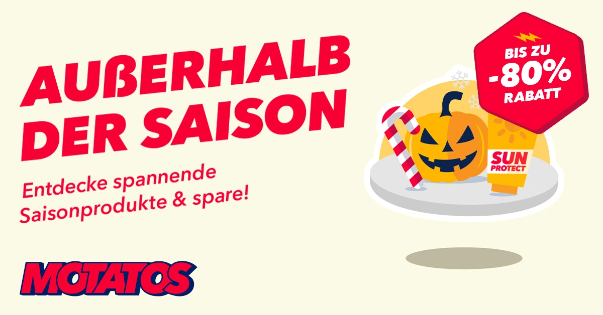 Noch mehr sparen bei Motatos Angebot mit Rabattgutscheinen
