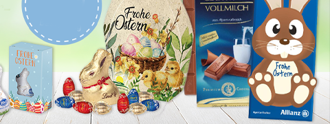 Gutschein: 4% Frühbucher-Rabatt auf die Ostern Süße Werbung von Weihnachtsplane