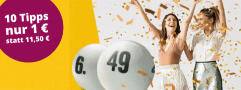 11,50 € Gutschein: 10 Tippfelder LOTTO 6aus49 für nur 1€