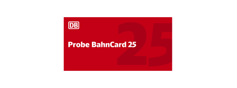 Probe Bahncard 25 – für 19,90€ testen und 68% sofort sparen