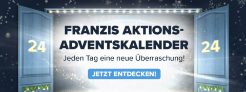 Jeden Tag eine neue Überraschung im großen Online-Adventskalender von FRANZIS