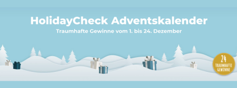 HolidayCheck Aventskalender - mitmachen und gewinnen!