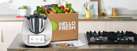 Thermomix & HelloFresh: 120 € Hello Fresh Gutschein für flexible Kochboxen + kostenloses Dessert Thermomix & HelloFresh: 120 € Hello Fresh Gutschein für flexible Kochboxen + kostenloses Dessert