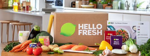 Nutze jetzt die Chance und erhalte bis zu 60% Ermäßigung auf die HelloFresh Kochboxen!
