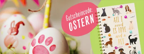 Gutschein: Frohe Ostern - Gratis Notizbuch