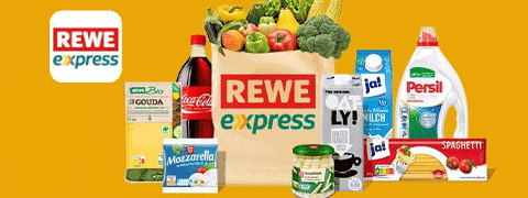 Aktuell bei Lieferando: 10€ Gutschein für REWE Express