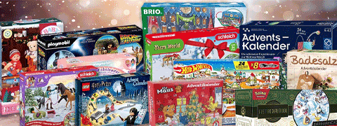 Mehr als 100 unterschiedliche Adventskalender ab 6,95€