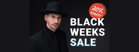 BLACK WEEK Angebote bei Hutshopping: Bis zu 20% Ersparnis!