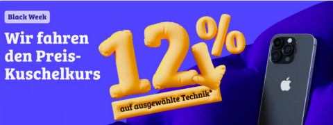 Black Friday bei reBuy: 12% auf Technik sparen