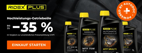 RIDEX PLUS Getriebeöl mit bis zu 33% Rabatt bei Autodoc!