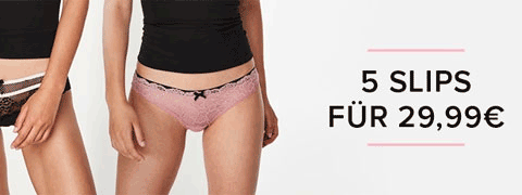 Hunkemöller Gutschein: Erhalte Damen-Slips für 5 Stück für nur 29,99 € und spare bis zu 24,96 €