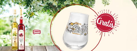 Kostenloses Cocktail-Glas-Geschenk beim Kauf von zwei 0,5l Traditionslikören von Prinz