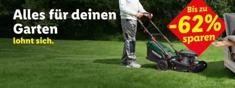 Lidl Rabattaktion: Spare bis zu 62% auf Garten-Produkte!
