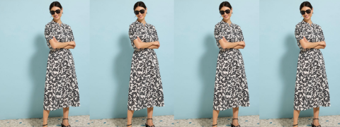 Bonprix Angebot: Weites Midikleid für 19.99€