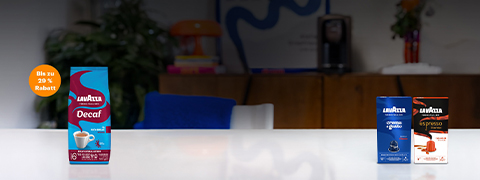 Spare bis zu 43 % auf Kaffee und Kaffeemaschinen durch die Lavazza Spring Offers