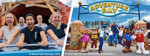 Movie Park Erlebnis ab 49 Euro sichern mit dem Lidl Reisen Gutschein