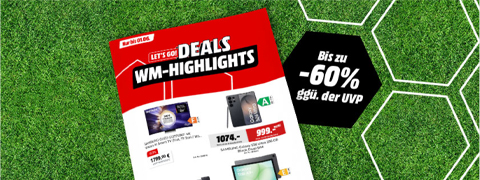 SATURN Rabattaktion: Bis zu 60% Preisvorteil auf WM-Highlights sichern