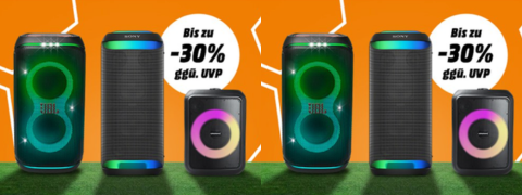 Saturn Deal: Bis zu 30% sparen auf Lautsprecher