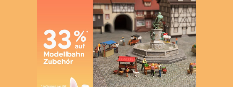 33% auf Modellbahn-Zubehör sparen im Oster Sale